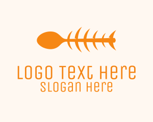 Orange - Orange Spoon Fish logo design