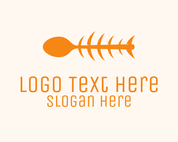 Orange Spoon Fish logo