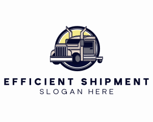 Industrial Logistics Truck logo design