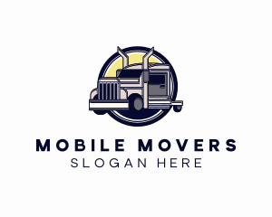 Industrial Logistics Truck logo design