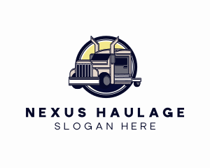 Industrial Logistics Truck logo design