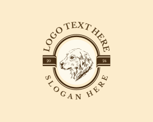 Vintage Dog Hound logo