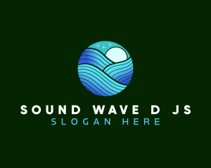 Surf Ocean Waves logo design