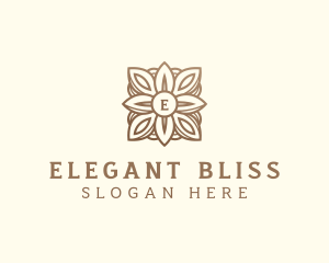 Elegant Wreath Wedding logo design