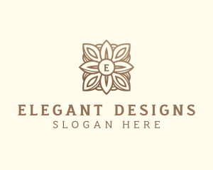 Elegant Wreath Wedding logo design