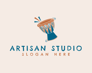 Djembe African Drum logo design