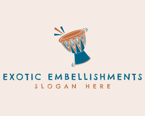 Djembe African Drum logo design