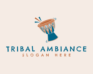 Djembe African Drum logo design