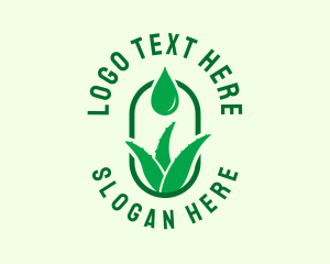 Aloe Vera Oil Droplet logo