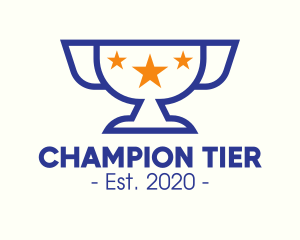 Championship Trophy Stars logo design