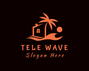 Orange Beach Wave House logo design