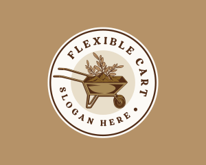 Wheelbarrow Soil Landscaping logo design