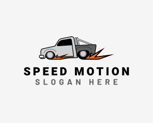 Pickup Truck Speed logo design