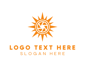 Solar Lens Shutter logo design