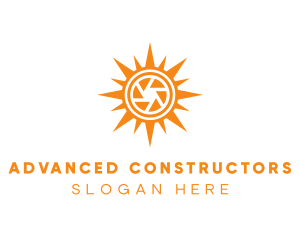 Solar Lens Shutter logo design