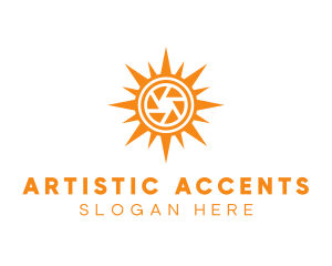 Solar Lens Shutter logo design