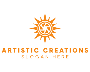 Solar Lens Shutter logo design