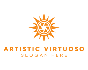 Solar Lens Shutter logo design