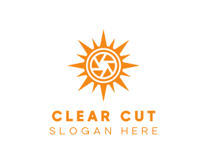 Solar Lens Shutter logo design