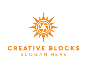 Solar Lens Shutter logo design