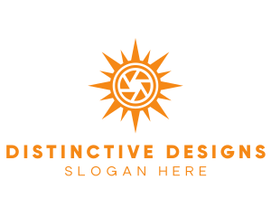 Solar Lens Shutter logo design