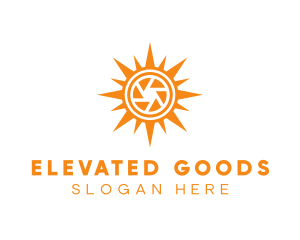 Solar Lens Shutter logo design