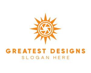 Solar Lens Shutter logo design