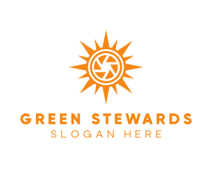 Solar Lens Shutter logo design