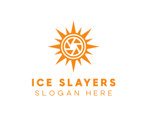 Solar Lens Shutter logo design