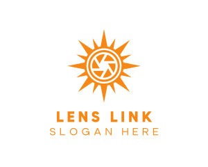 Solar Lens Shutter logo design