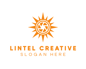 Solar Lens Shutter logo design