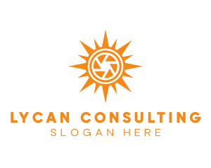 Solar Lens Shutter logo design