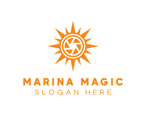 Solar Lens Shutter logo design