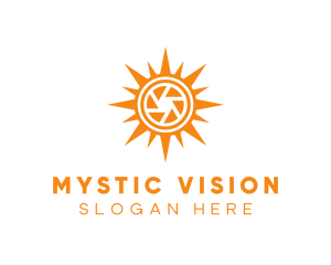 Solar Lens Shutter logo design