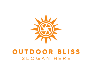 Solar Lens Shutter logo design