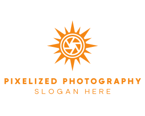 Solar Lens Shutter logo design