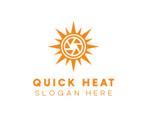 Solar Lens Shutter logo design