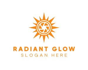 Solar Lens Shutter logo design