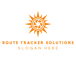 Solar Lens Shutter logo design