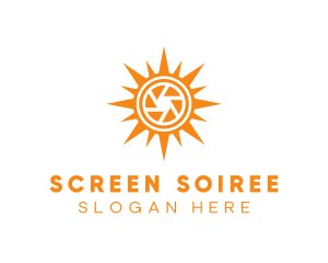 Solar Lens Shutter logo design