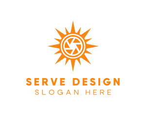 Solar Lens Shutter logo design