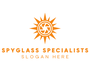 Solar Lens Shutter logo design