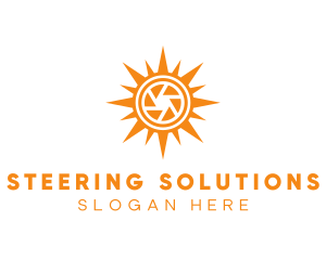 Solar Lens Shutter logo design