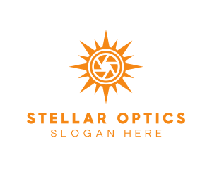 Solar Lens Shutter logo design