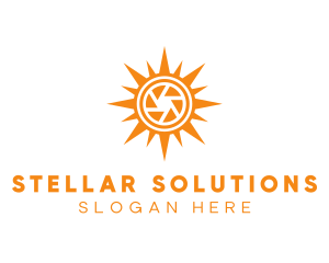 Solar Lens Shutter logo design