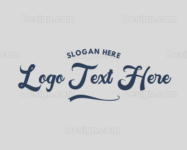 Quirky Cursive Brand Logo