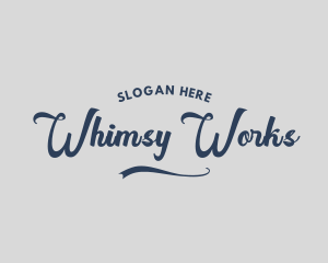 Quirky Cursive Brand logo