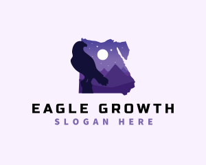 Eagle Pyramid Egypt logo design