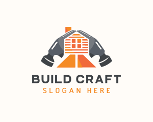 Hammer House Builder logo design