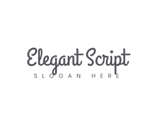 Generic Script Business logo design